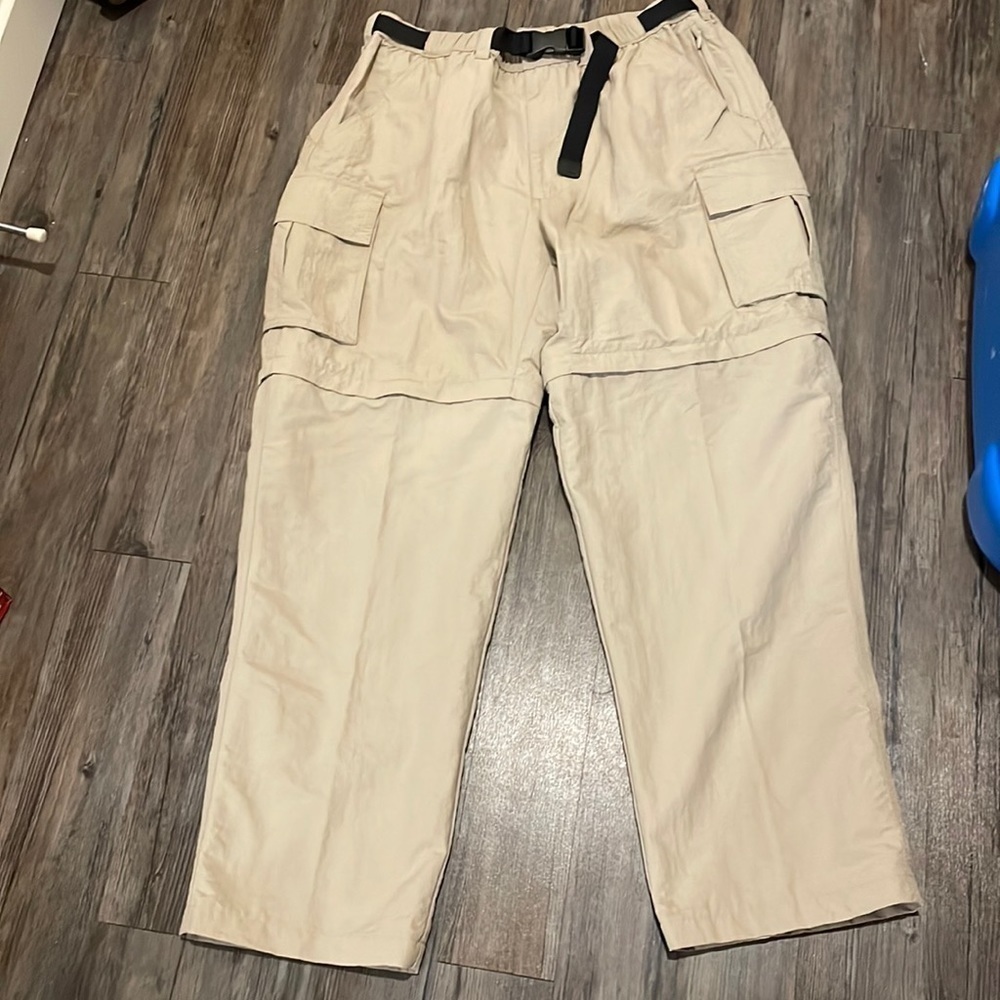 LANDS End Convertible 100% Nylon Pants Size 36-38
